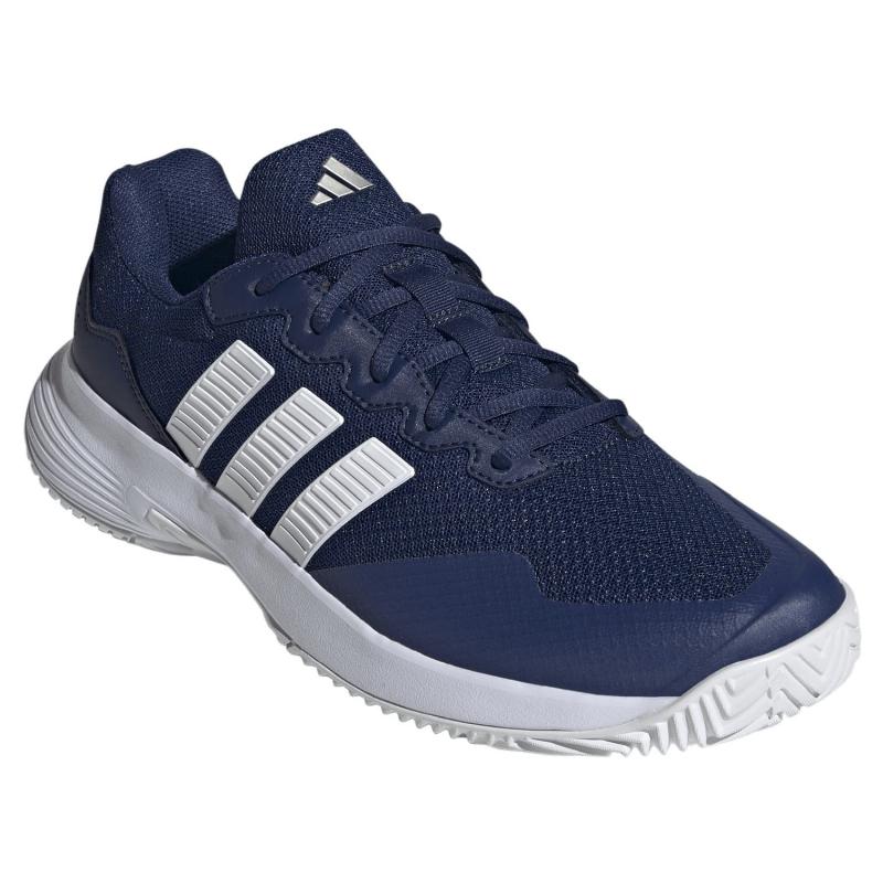 Zapatillas de Padel Adidas GameCourt 2 Azul Oscuro Blanco