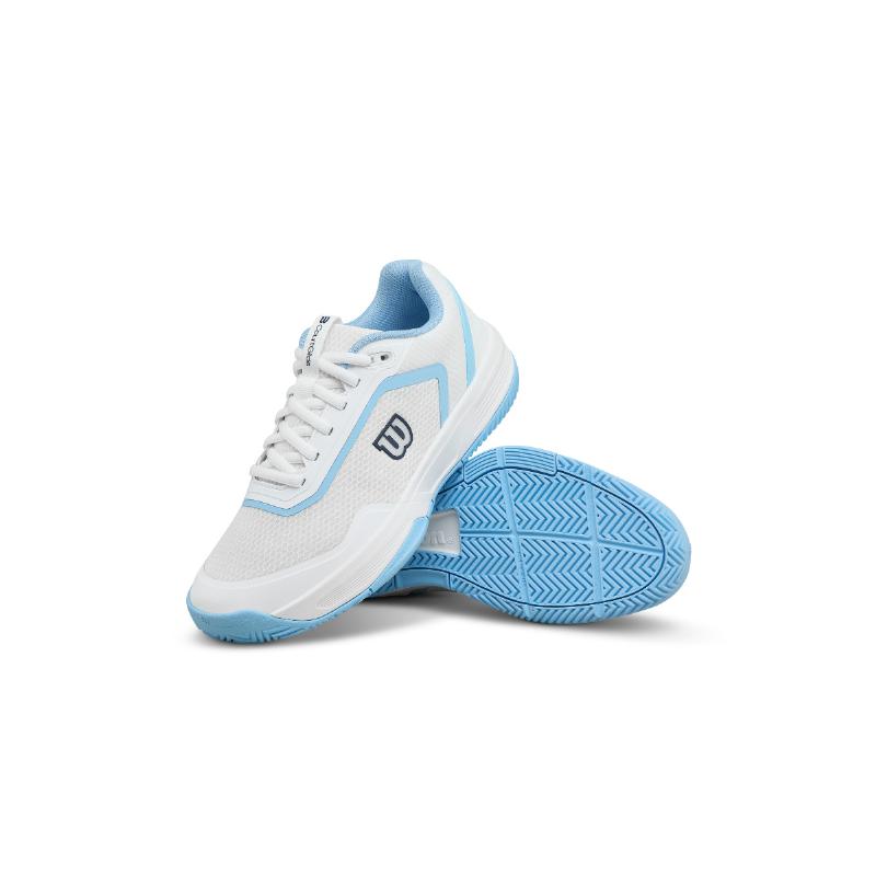 Zapatillas de Pádel de Pádel Wilson Courtglide Blanco Celeste Mujer