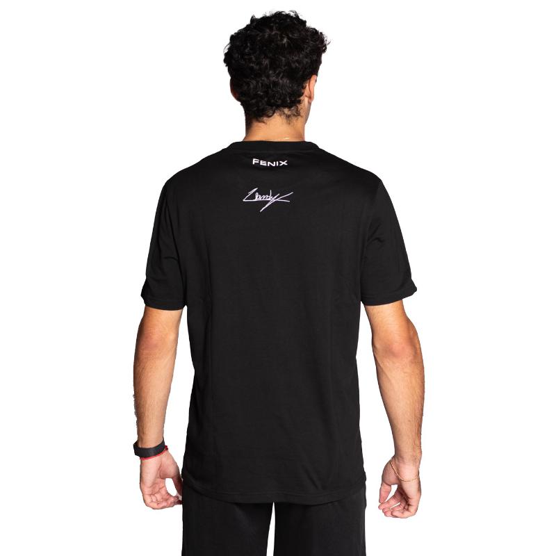 Camiseta Siux Leo Augsburger Fenix Negro Naranja
