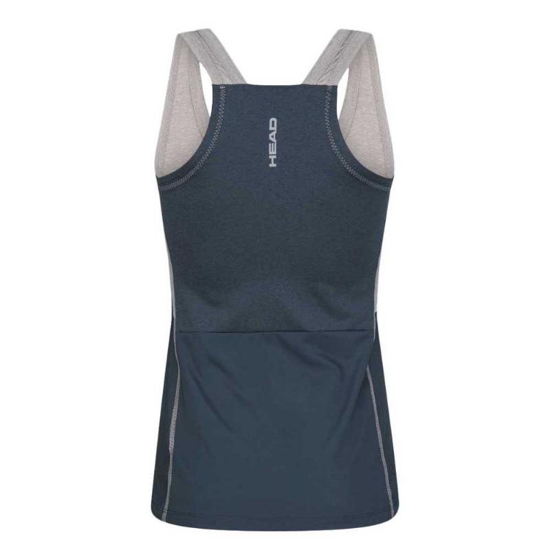 Camiseta Head Tech Top Gris Marino Mujer
