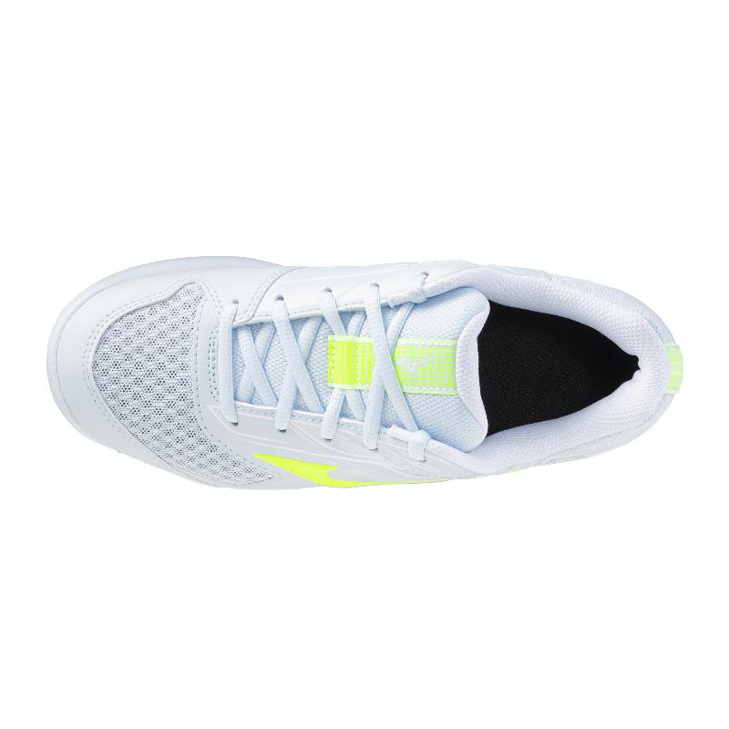 Zapatillas de Padel Mizuno Break Shot 5 Clay Azul Claro Blanco Fluor Mujer