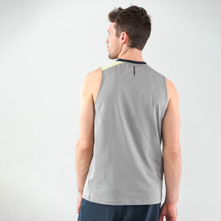 Camiseta Head Top Gris Verde Pastel