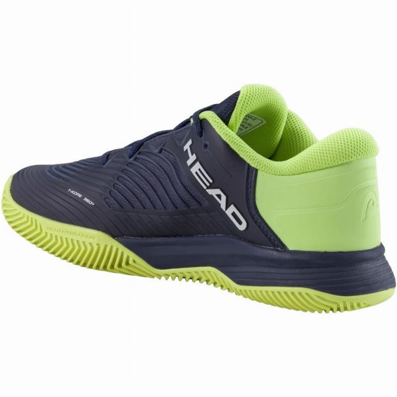 Zapatillas de Pádel de Pádel Head Revolt Pro 4.5 Clay Azul Marino Lima Junior