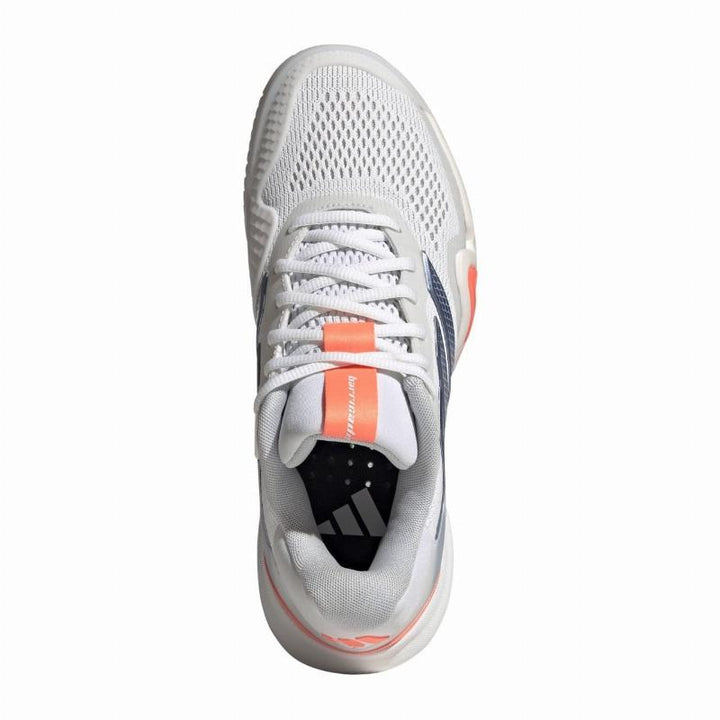 Zapatillas de Pádel Adidas Barricade 14 Blanco Azul Naranja Mujer