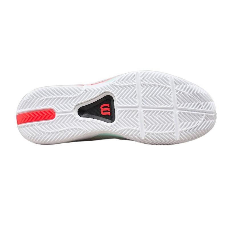 Zapatillas de Padel Wilson Rush Tour 5 Clay Blanco Aqua Coral