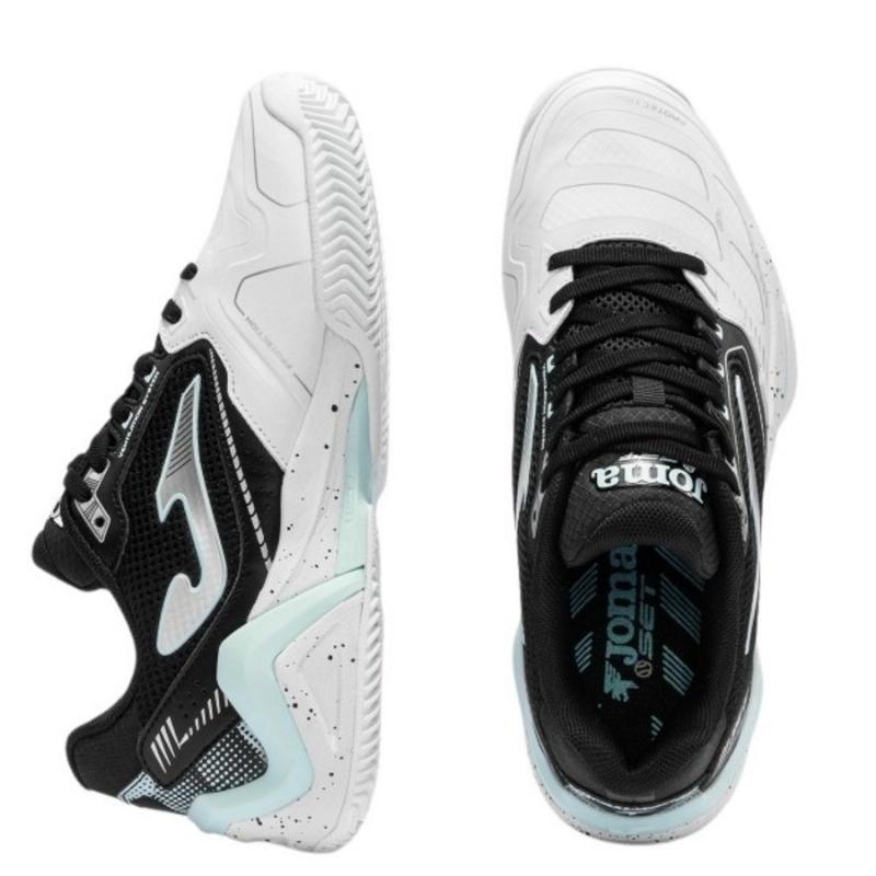 Zapatillas de Padel Joma Set 2621 Blanco Negro Mujer