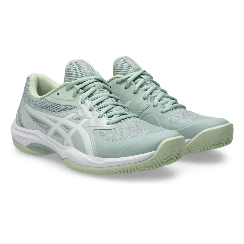 Zapatillas de Padel Asics Game FF Clay Verde Liquen Blanco Mujer