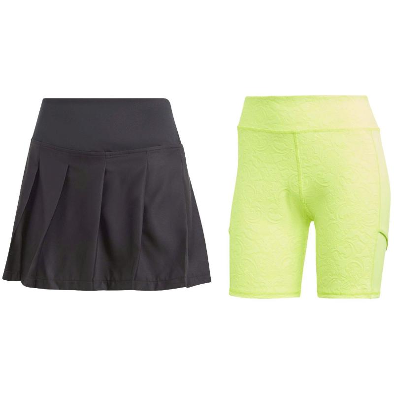 Gonna Adidas Pleated Aeroready Pro Nero Lime