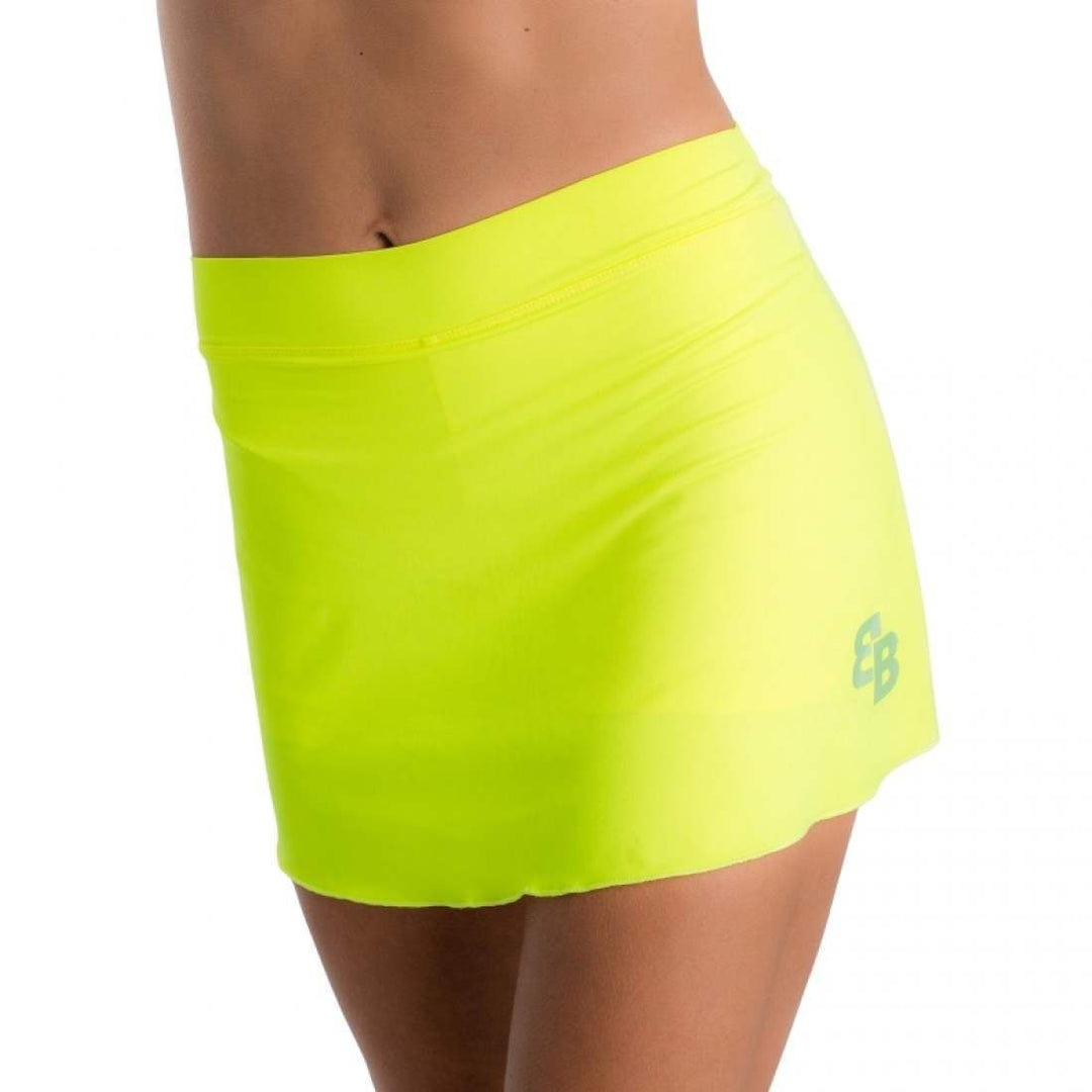 Falda BB Basica Recta Amarillo Fluor