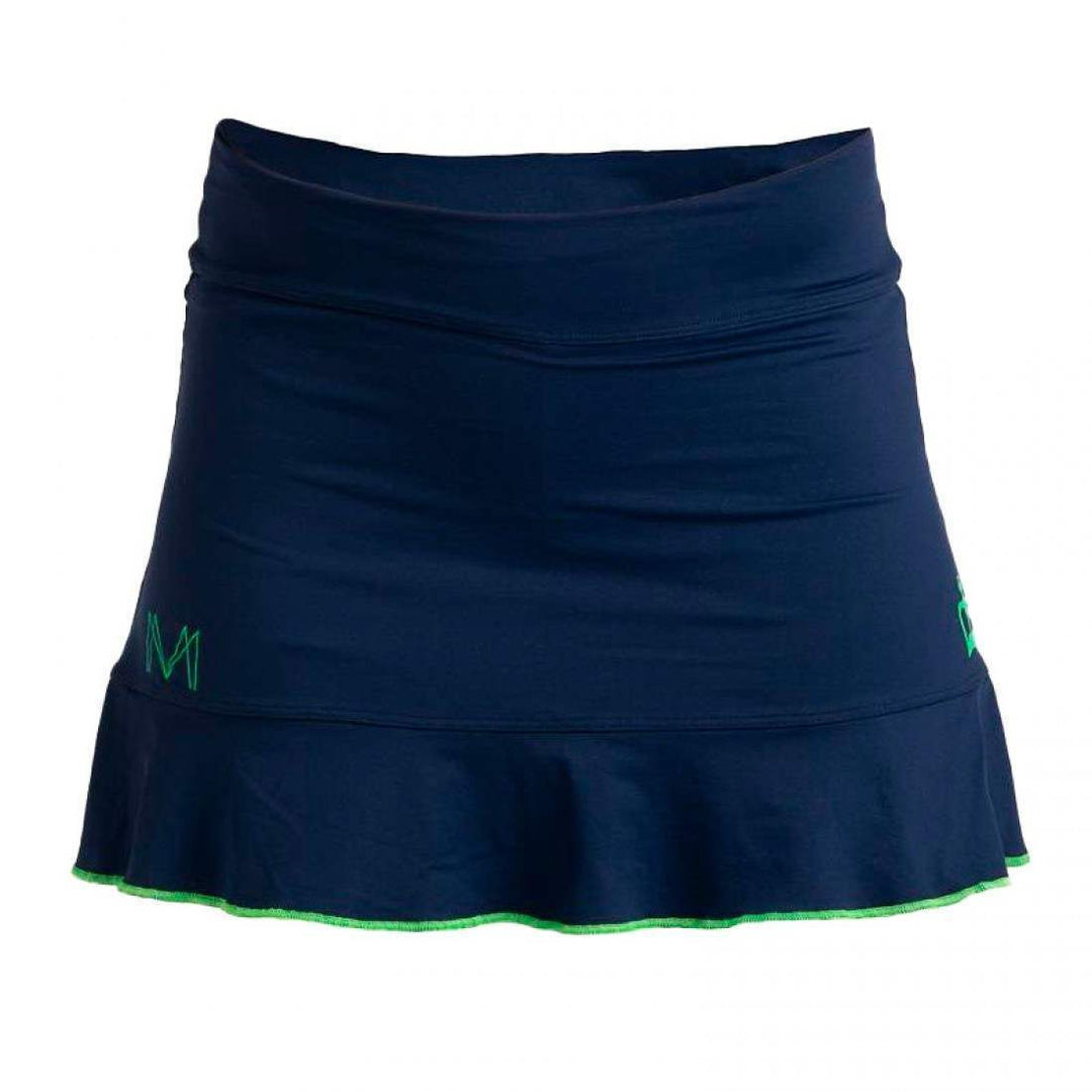 Falda Black Crown Marta Marrero Azul Marino Verde | Black Crown