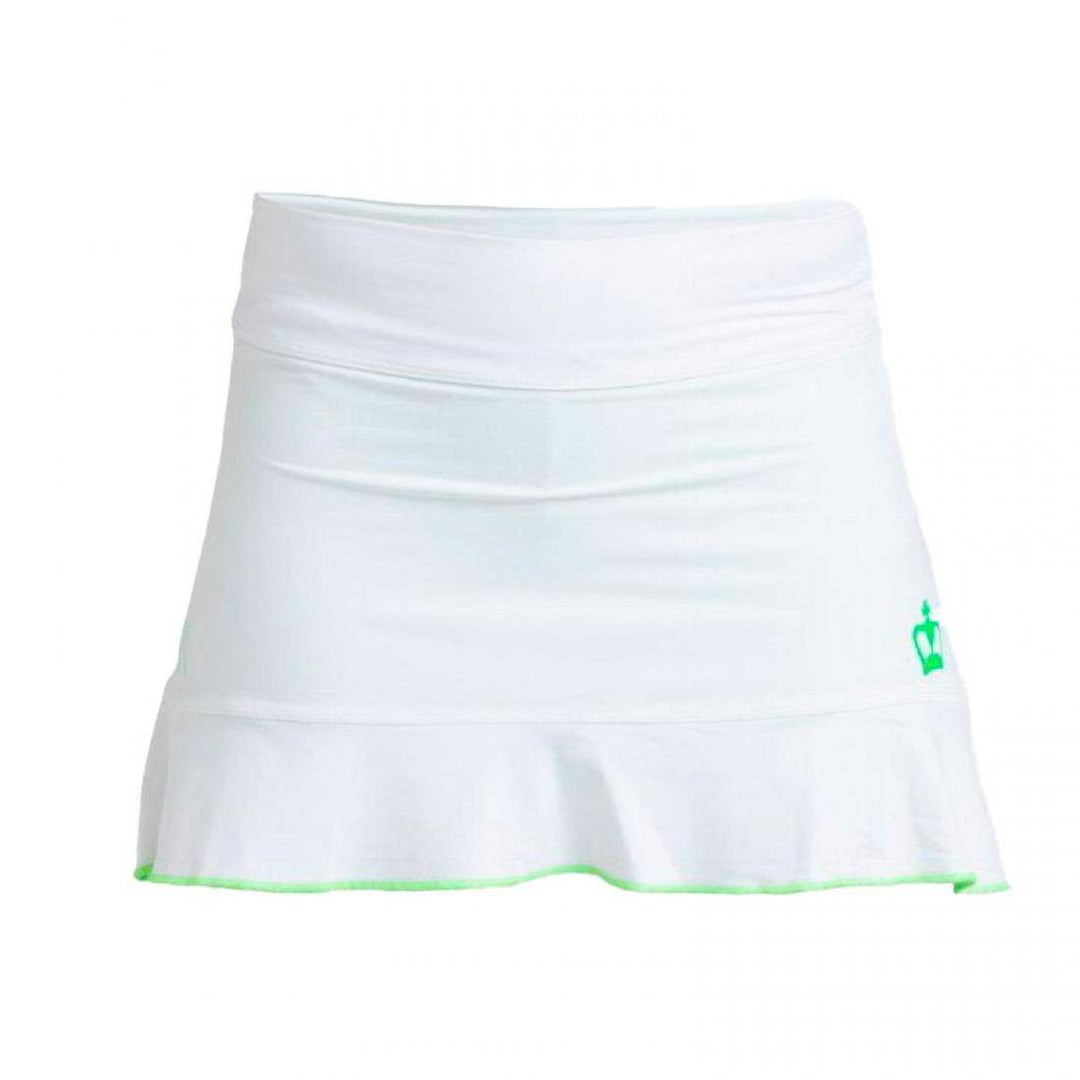 Falda Black Crown Marta Marrero Blanco Verde | Black Crown