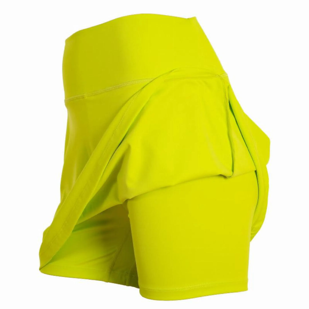 Falda Black Crown Naxos Amarillo Fluor