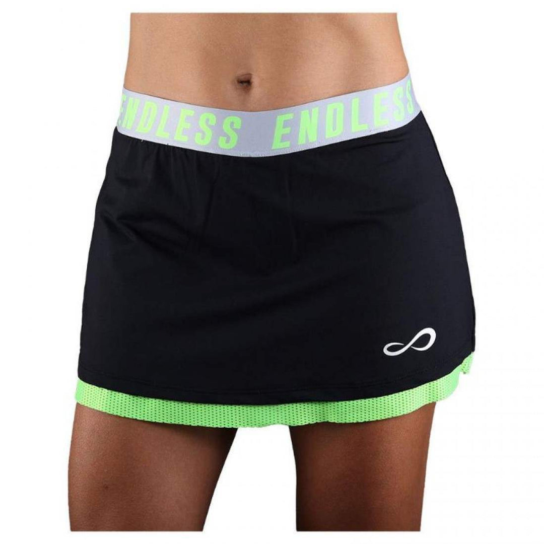 Falda Endless Iconic Negro Verde | Endless