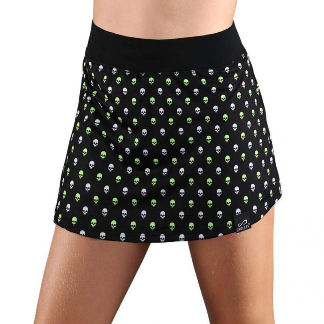 Falda Endless Minimal Print Skulls Verde Junior