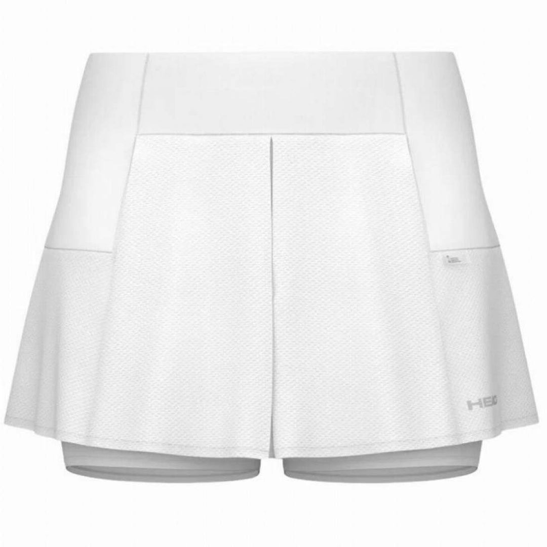 Falda Head Performance Blanco Plata