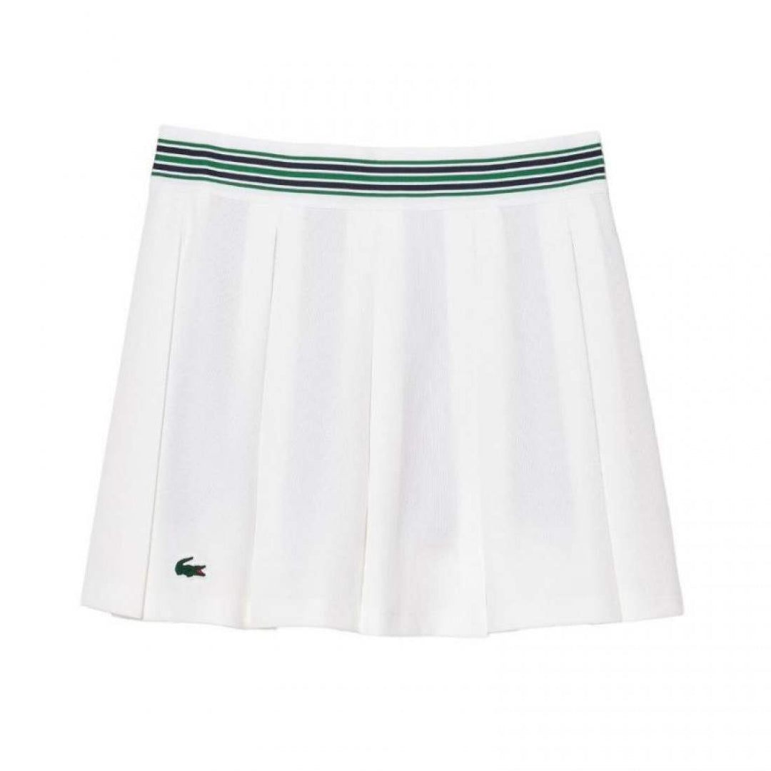 Falda Lacoste Pique Blanco Verde | LACOSTE