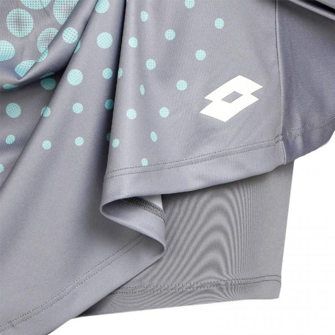 Falda Lotto Top IV Gris Plata Turquesa