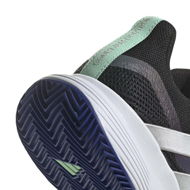 Zapatillas de Pádel de Pádel Adidas CourtJam Control Negro Nucleo Plata Mujer