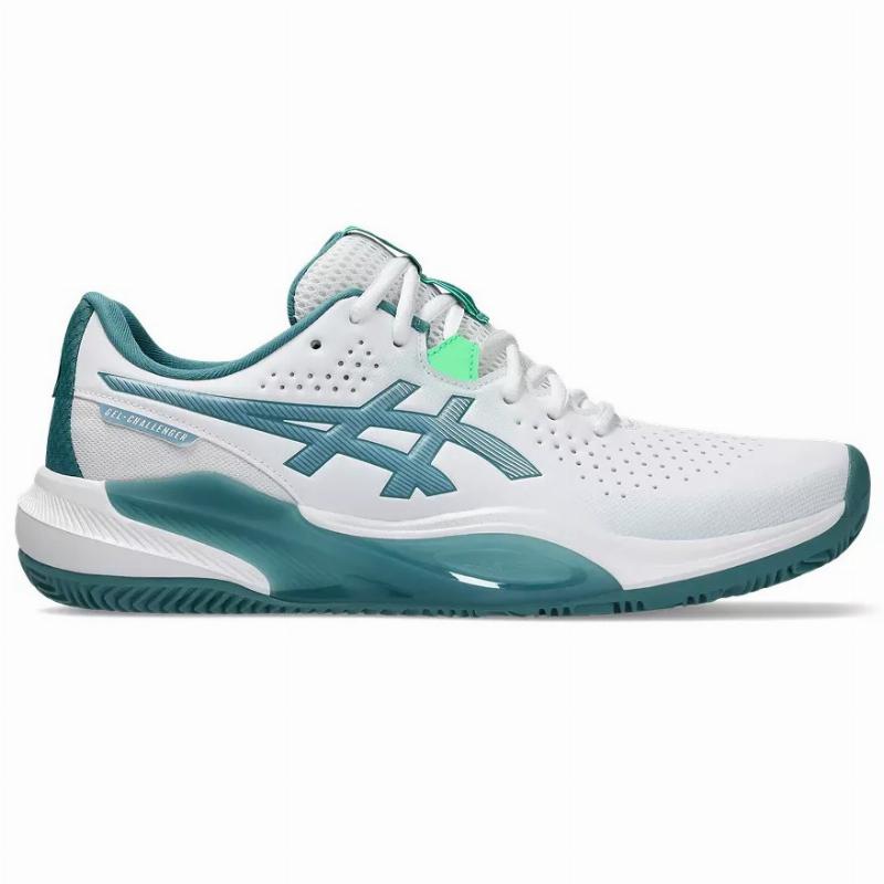 Zapatillas de Padel Asics Gel Challenger 15 Padel Blanco Verde Pino