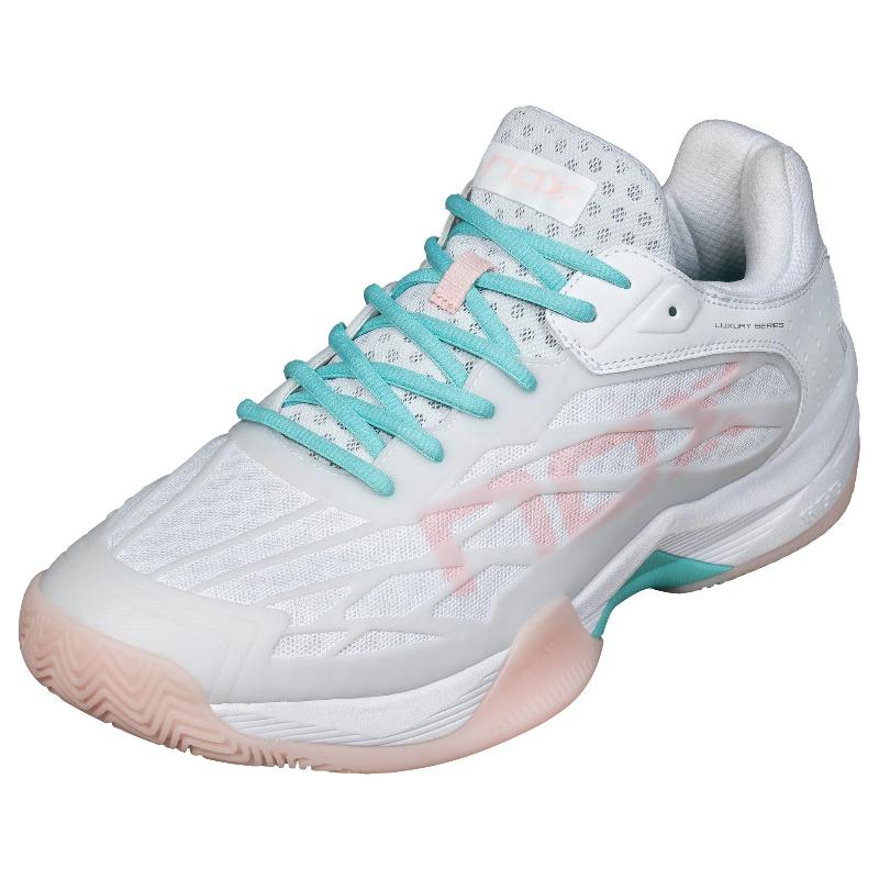 Zapatillas de Pádel de Pádel Nox AT10 Lux Blanco Rosa Mujer