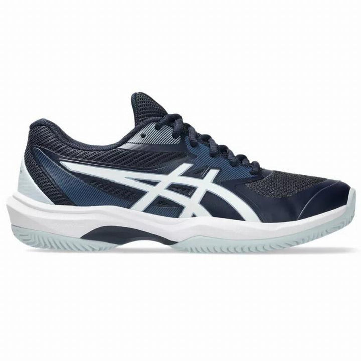 Zapatillas de Padel Asics Game FF Clay Azul Medianoche Blanco Mujer