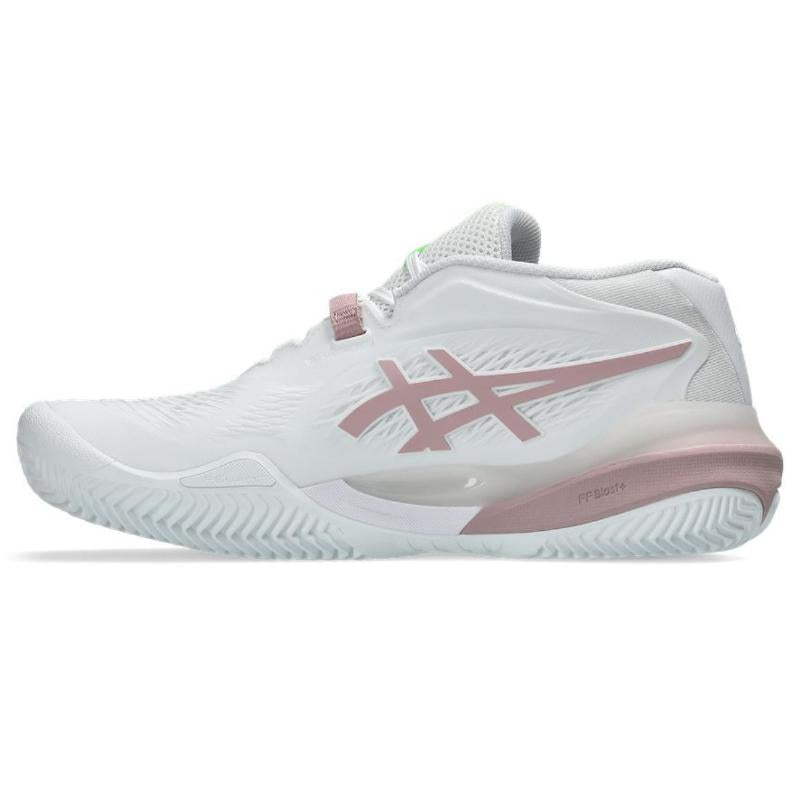 Zapatillas de Padel Asics Gel Resolution X Clay Blanco Rosa Morganita Mujer