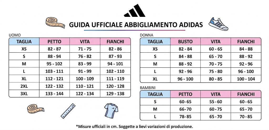 Guida alle taglie