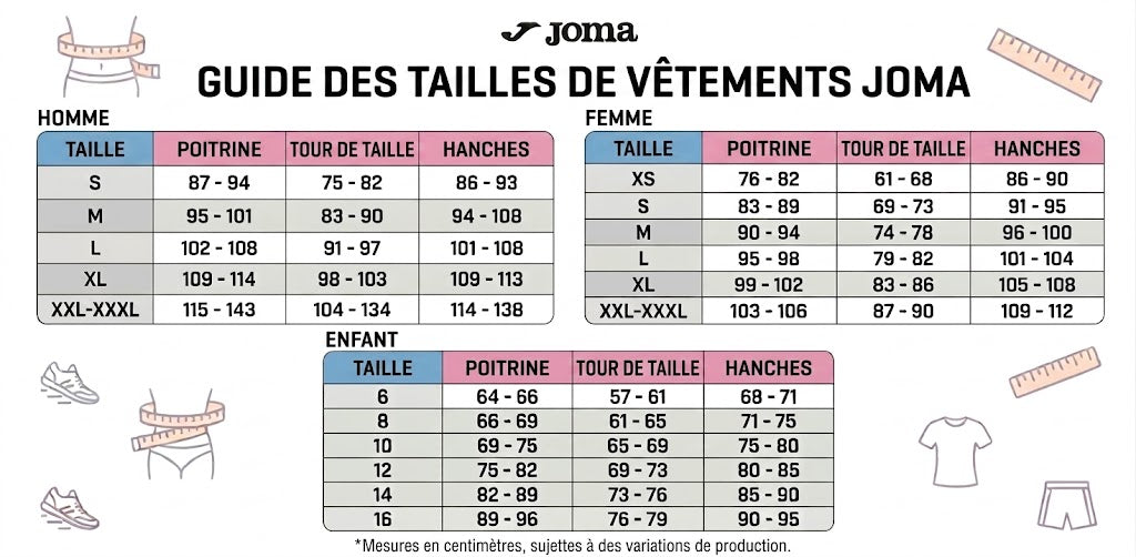 Guide des tailles