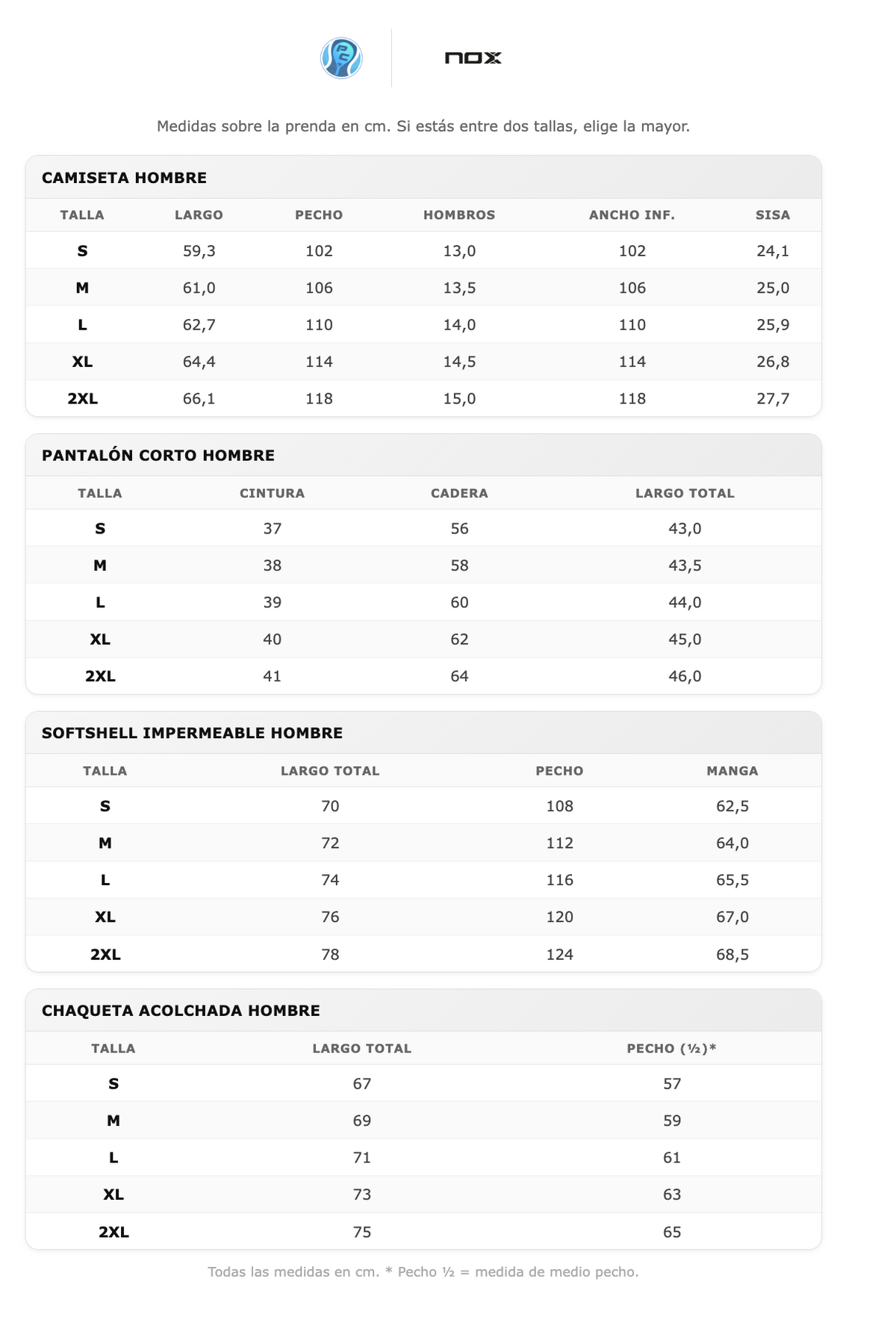 Size guide