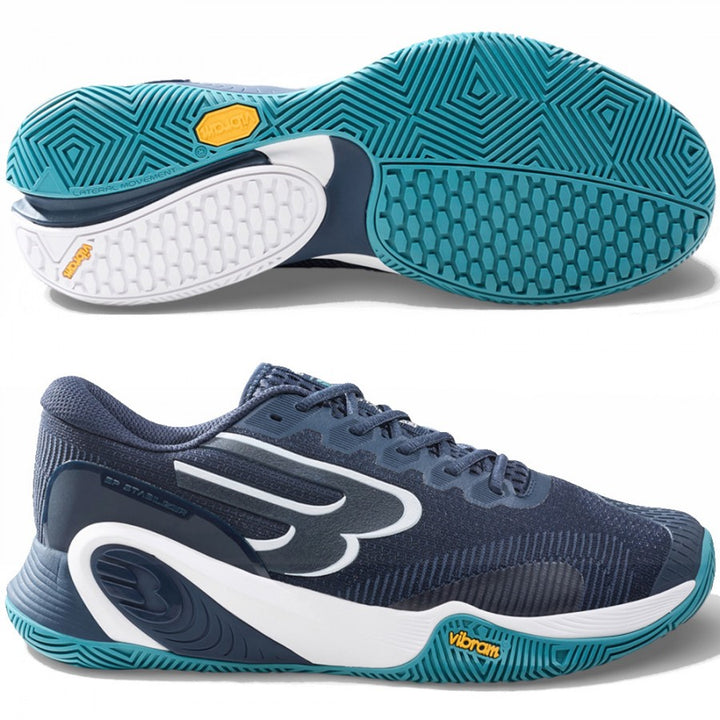 Zapatillas Bullpadel Hack Vibram 26V Azul Marino .