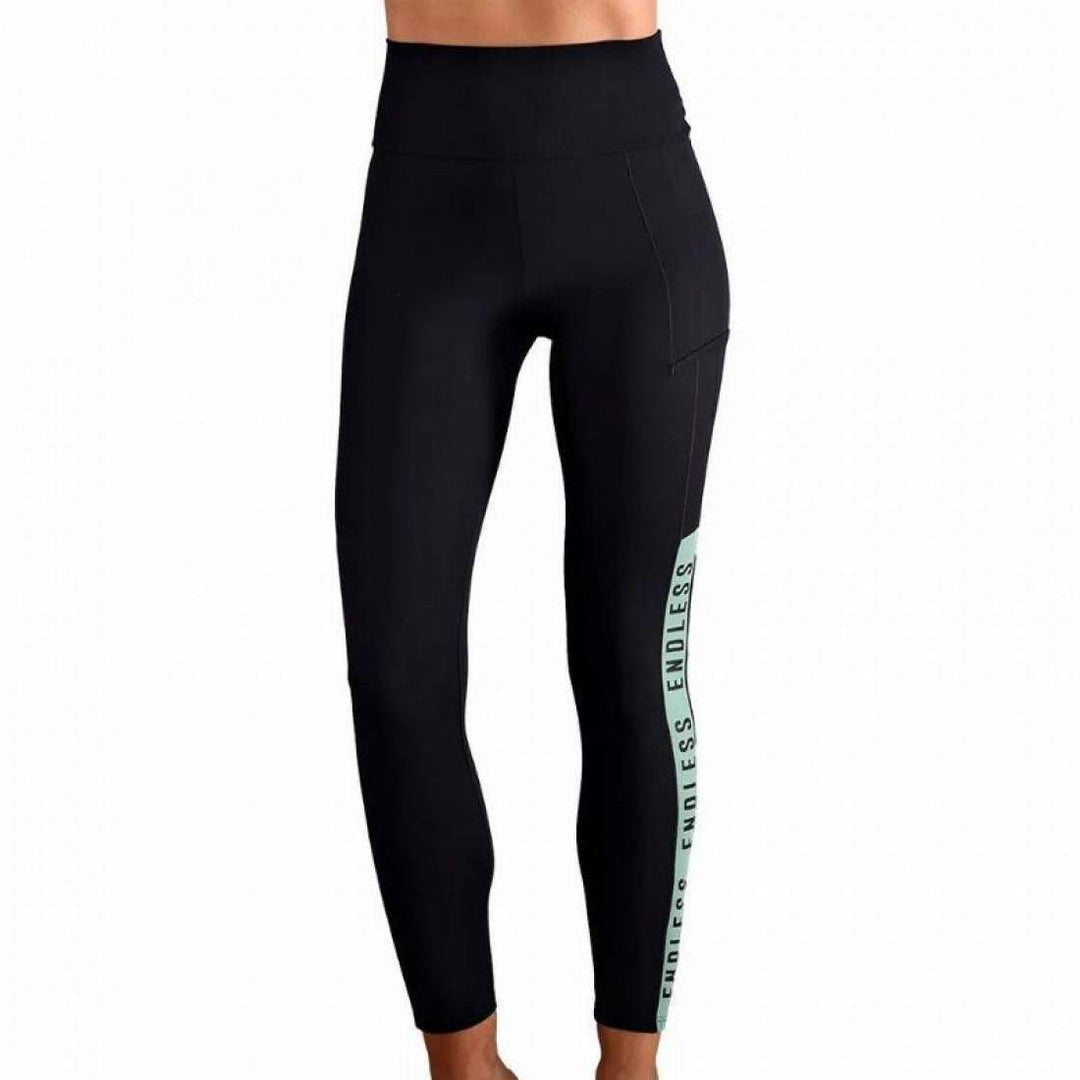 Mallas Endless Syncro Negro Verde Forest