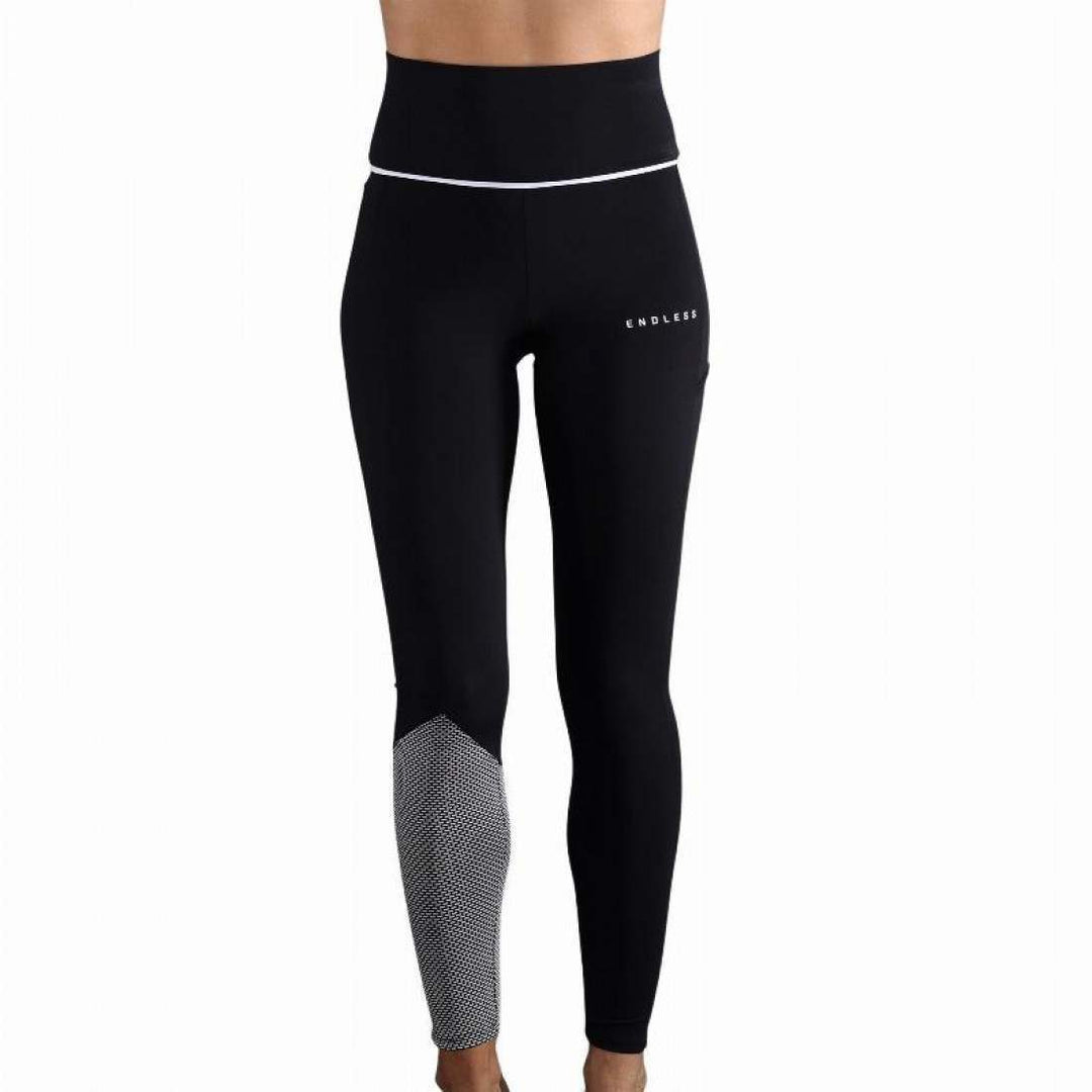 Mallas Endless Vanity Pocket Negro Blanco