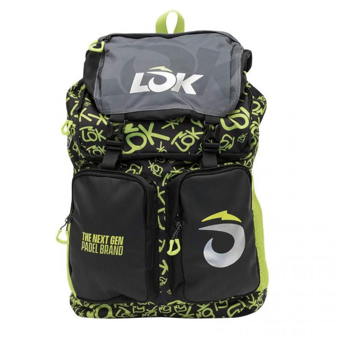 Mochila Lok Adventure 2 Negro Verde Fluor