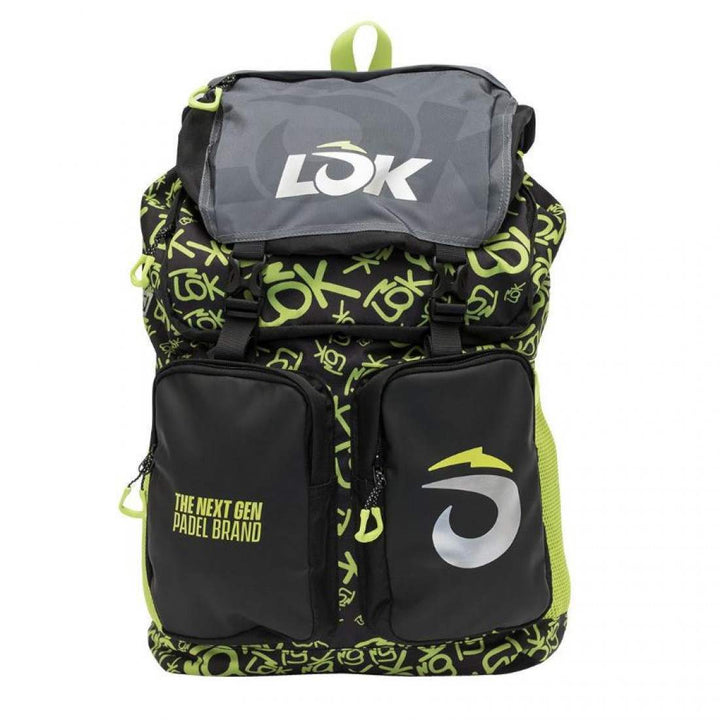 Zaino Lok Adventure 2 Nero Verde Fluo