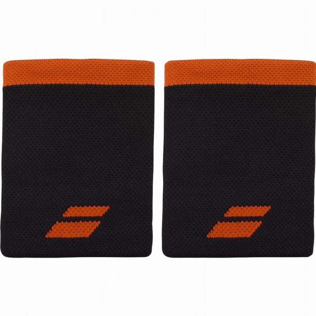 Muñequeras Babolat Logo Jumbo Negro Rojo 2 Unidades