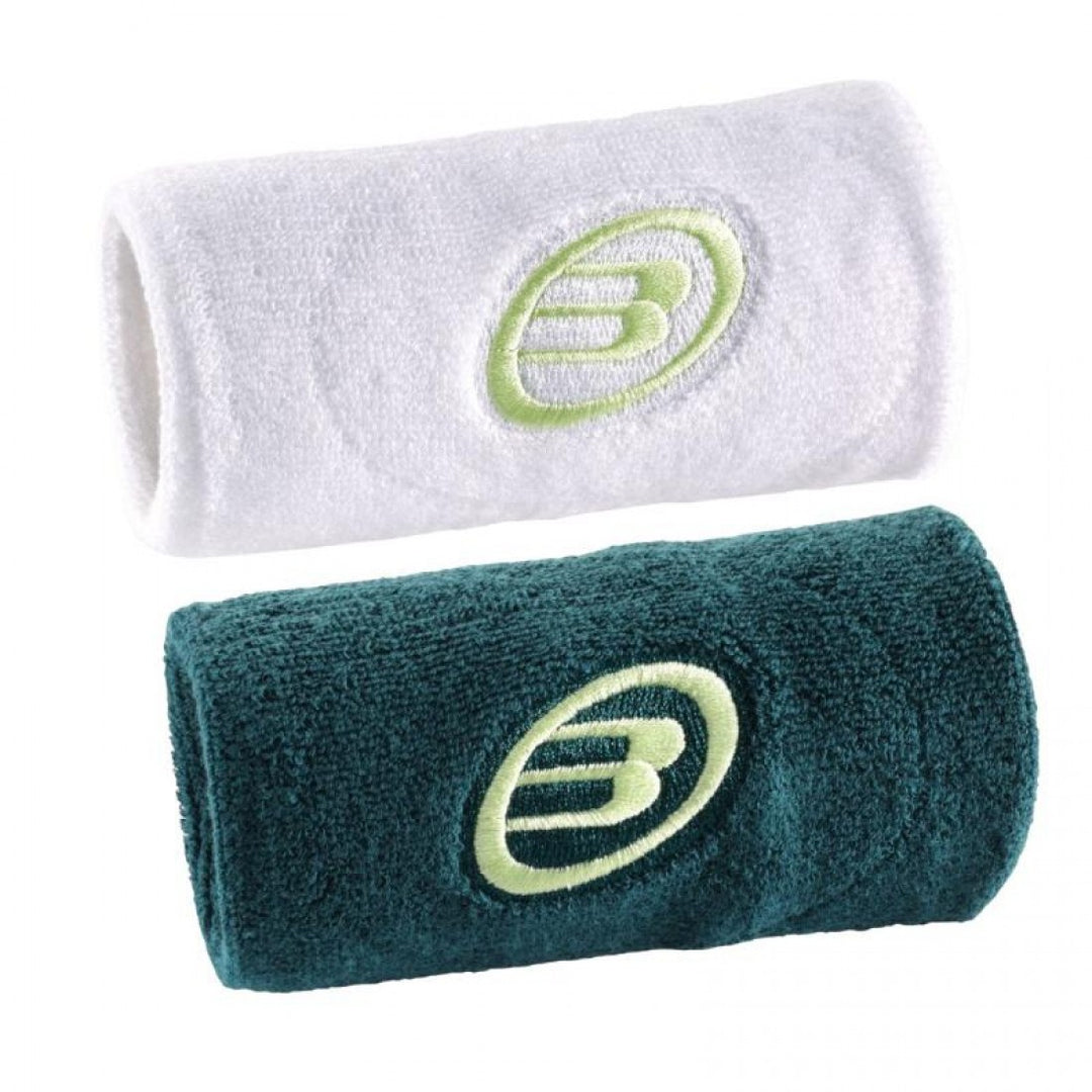 MuÃ±equeras Bullpadel BPMU252 I Blanco Verde Oscuro