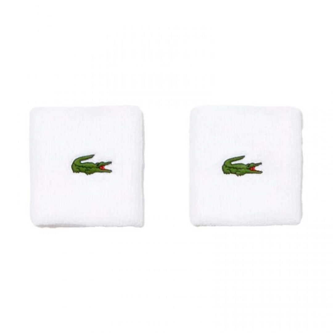 Munequeras Lacoste Blanco 2 Unidades