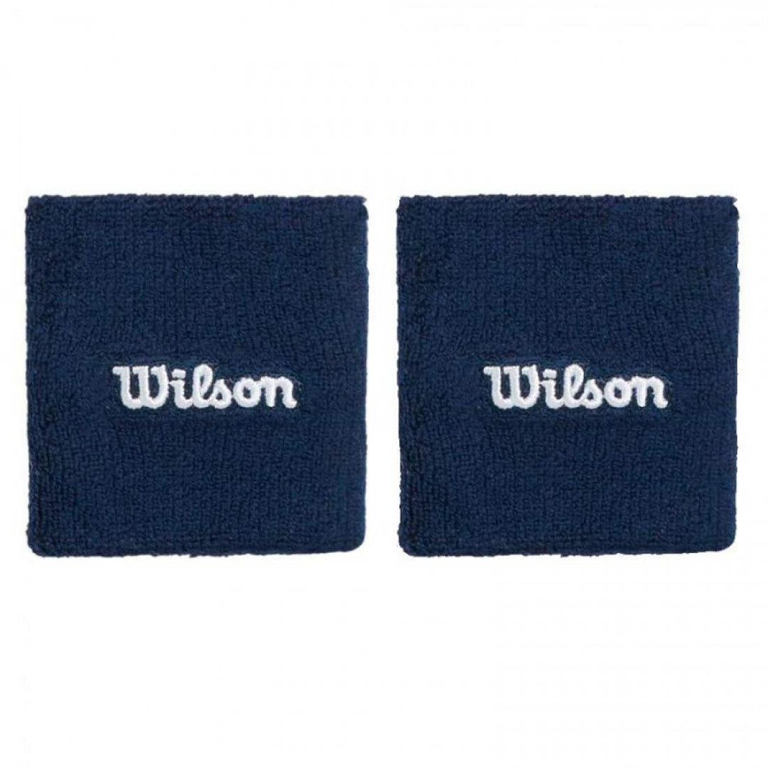 Muñequeras Wilson Azul Marino 2 Unidades