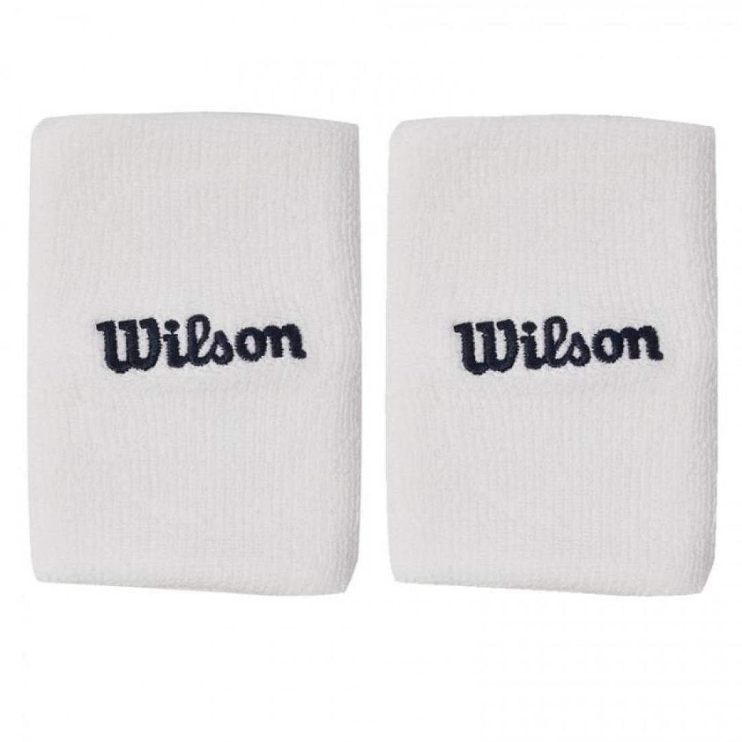 Muñequeras Wilson Wide Terry Blanco 2 Unidades