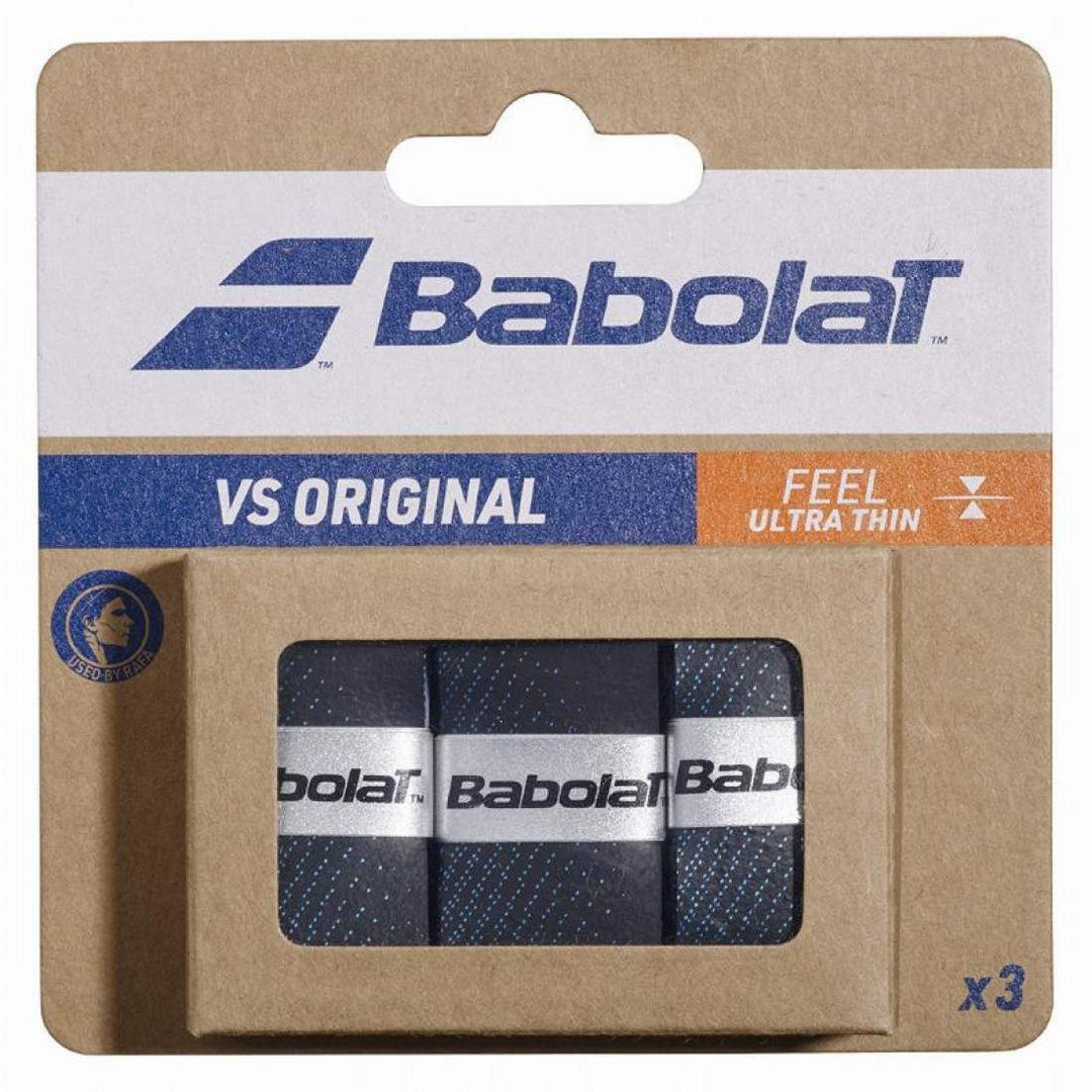 Overgrips Babolat VS Original Negro Azul 3 Unidades