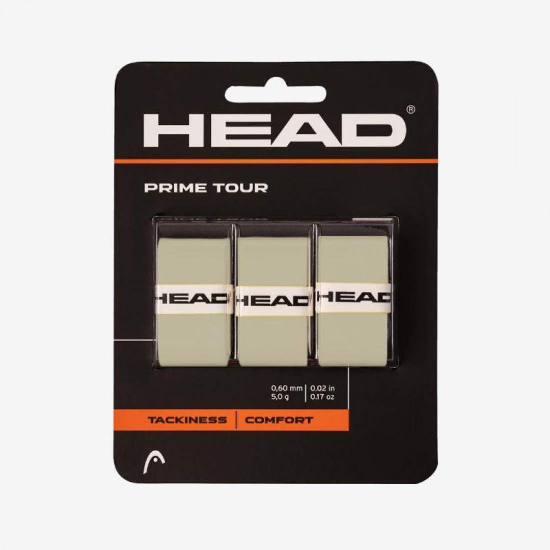 Overgrips Head Prime Tour Gris 3 Unidades | Tienda Padelpoint