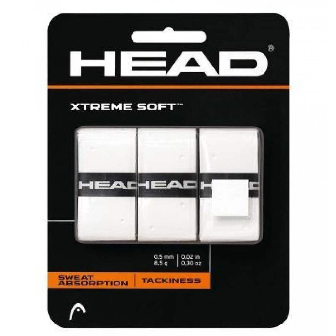 OVERGRIPS PADEL Head Xtreme Soft 3 Unidades Blancos | Tienda Padelpoint