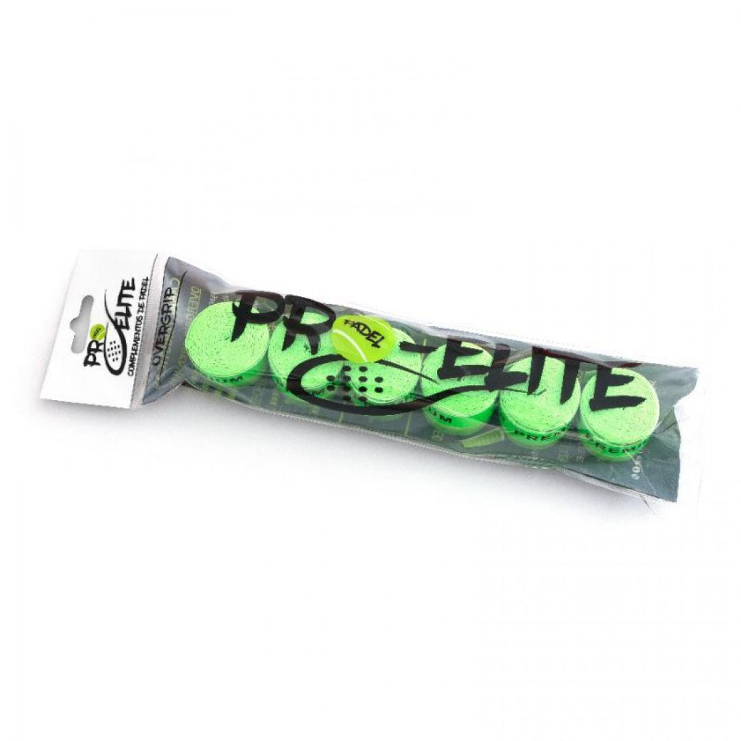 Overgrips Pro Elite Premium Liso Verde 6 Unidades