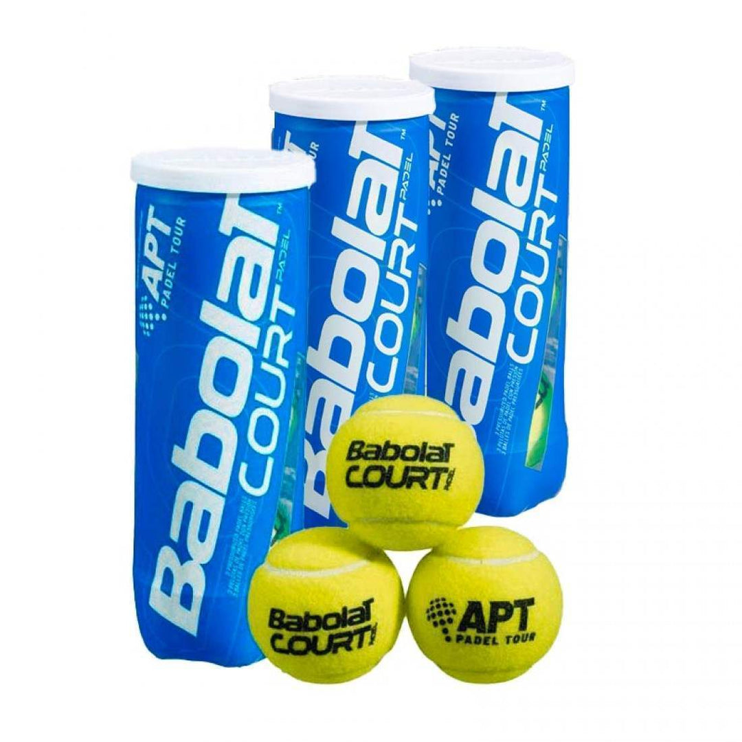 Pack 3 botes de Pelotas Babolat Court Padel | Babolat