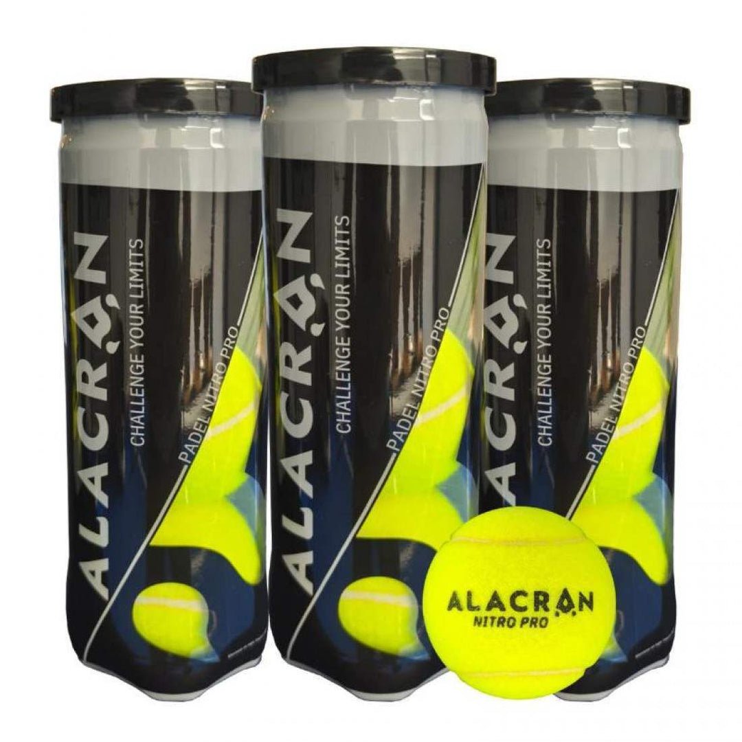 Pack de 3 Botes de Pelotas Alacran Nitro Pro