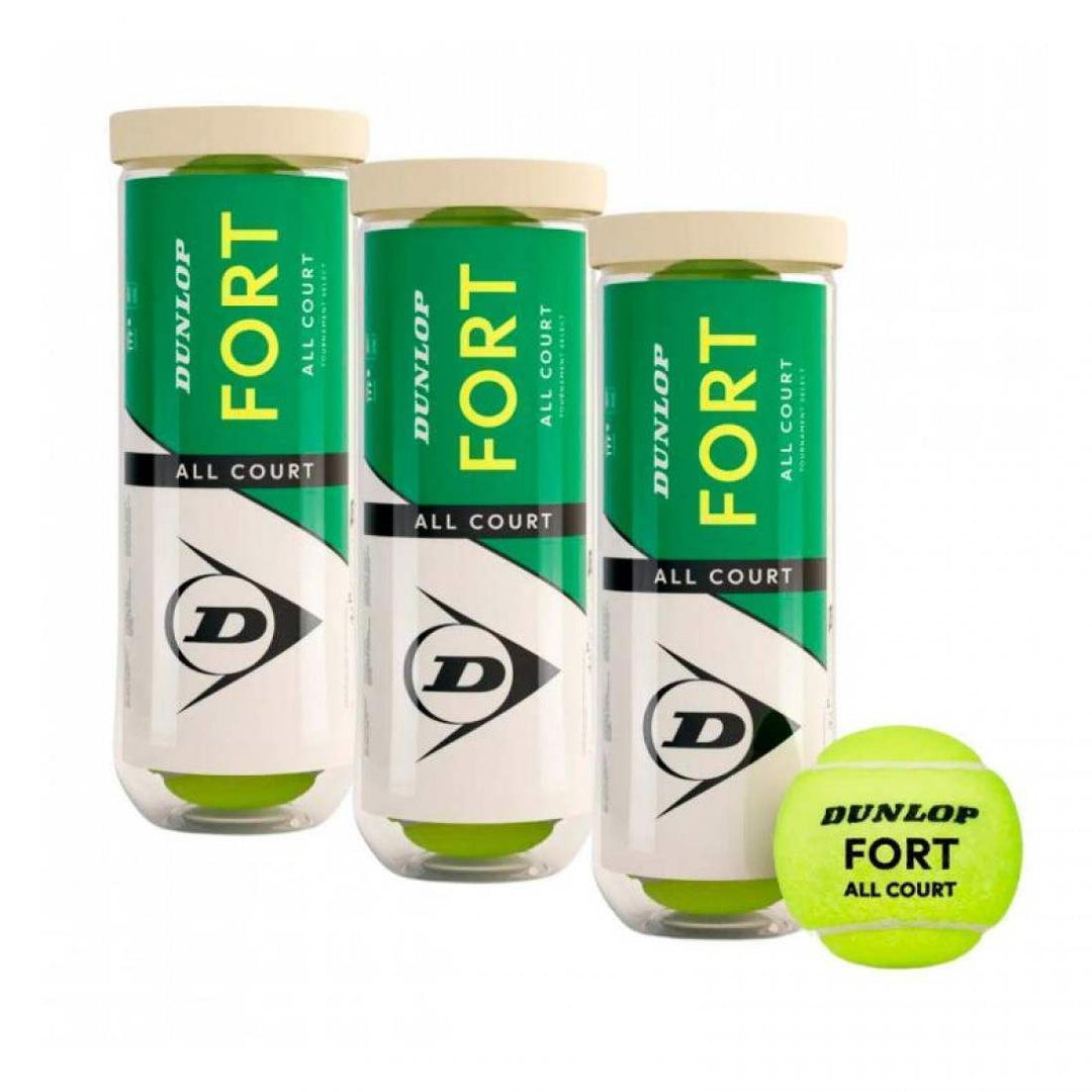 Pack de 3 Botes de Pelotas Dunlop Fort All Court