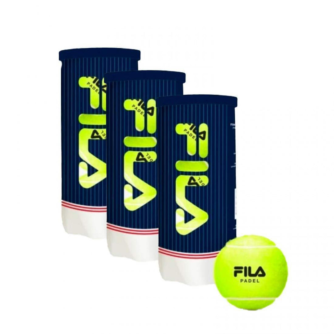 Pack de 3 Botes de Pelotas Fila Padel Premium | Fila