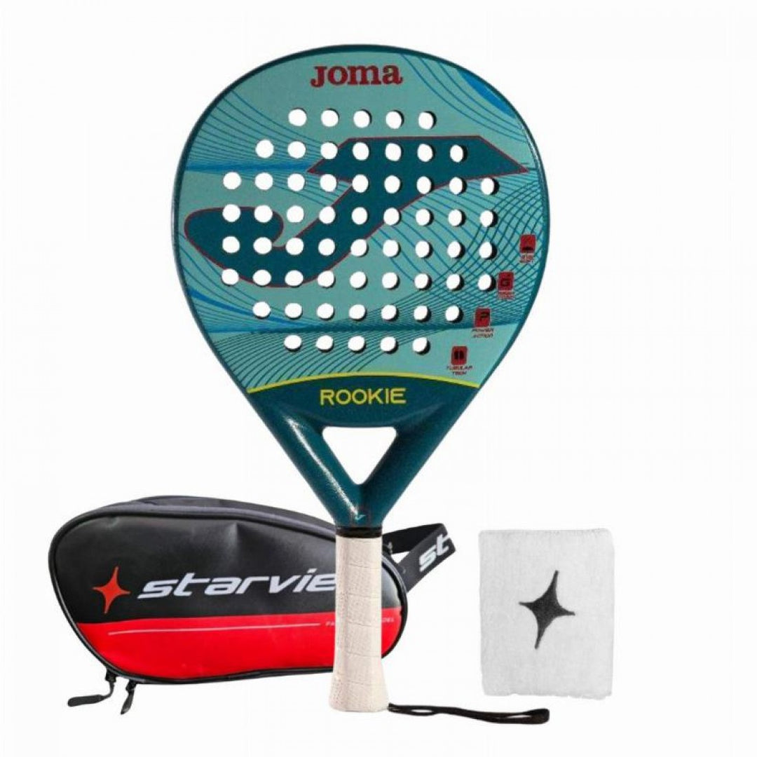 Pack Pala Joma Rookie Azul con Neceser y Munequera