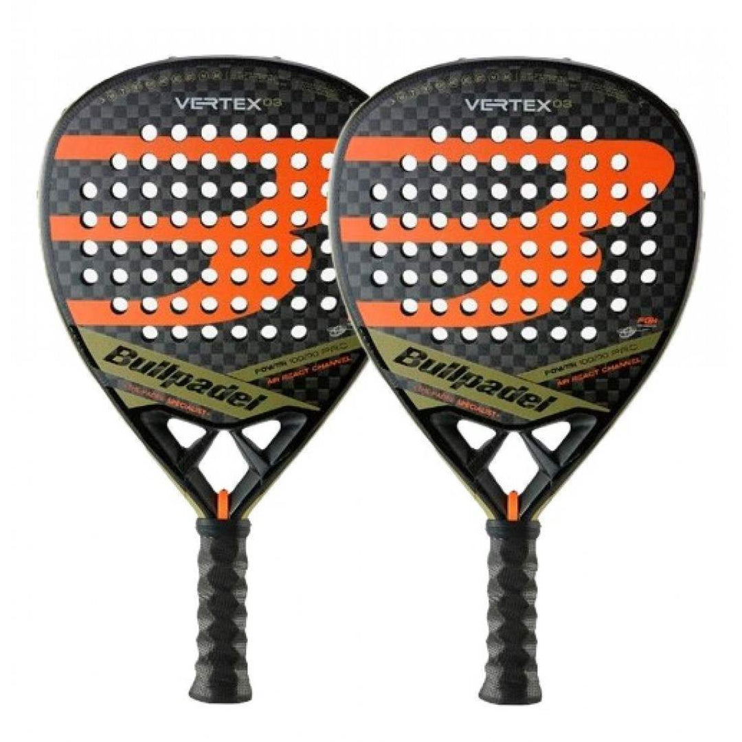 Pack Pala Bullpadel Tello Chingotto Vertex 03 X2