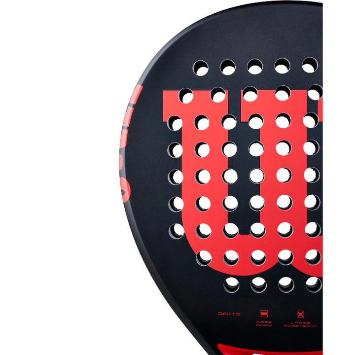 Pala Wilson Match Point Negro Rojo